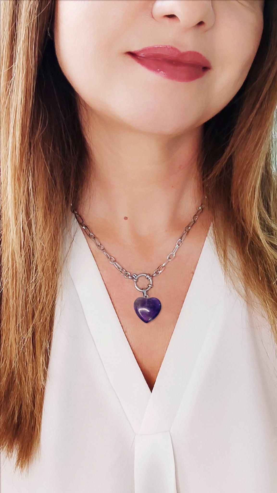 Collar Acero Purple
