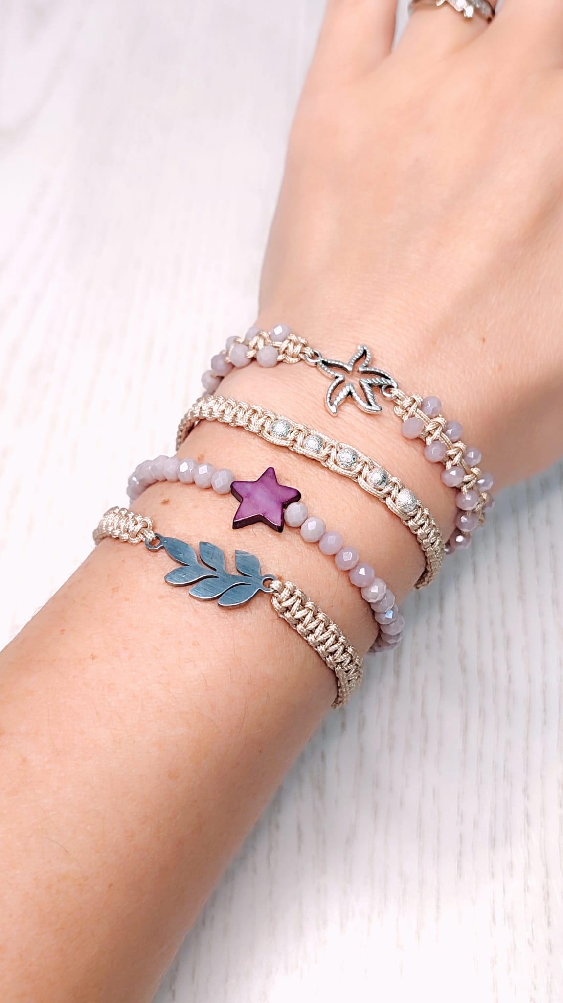 Pulsera Estrella Malva