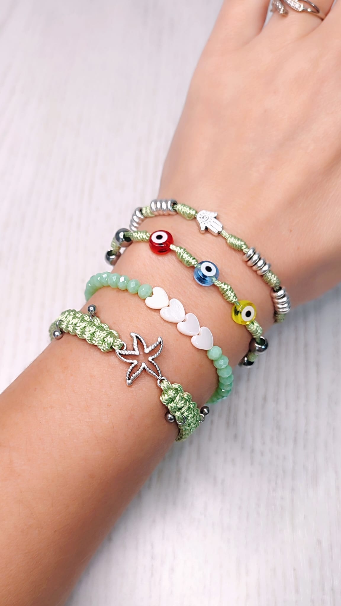 Pulsera Corazón Menta