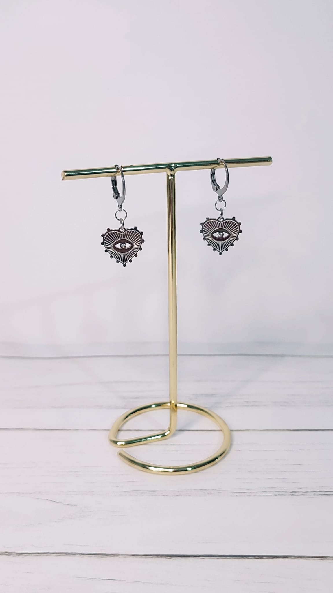 Pendientes Corazón Ojo Turco