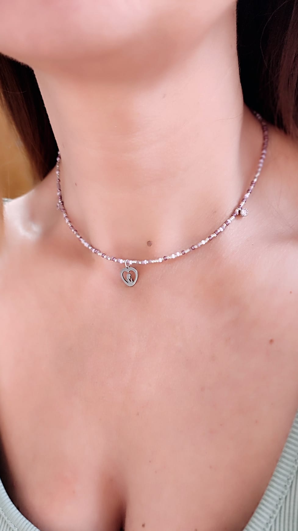 Collar Virgen y niño