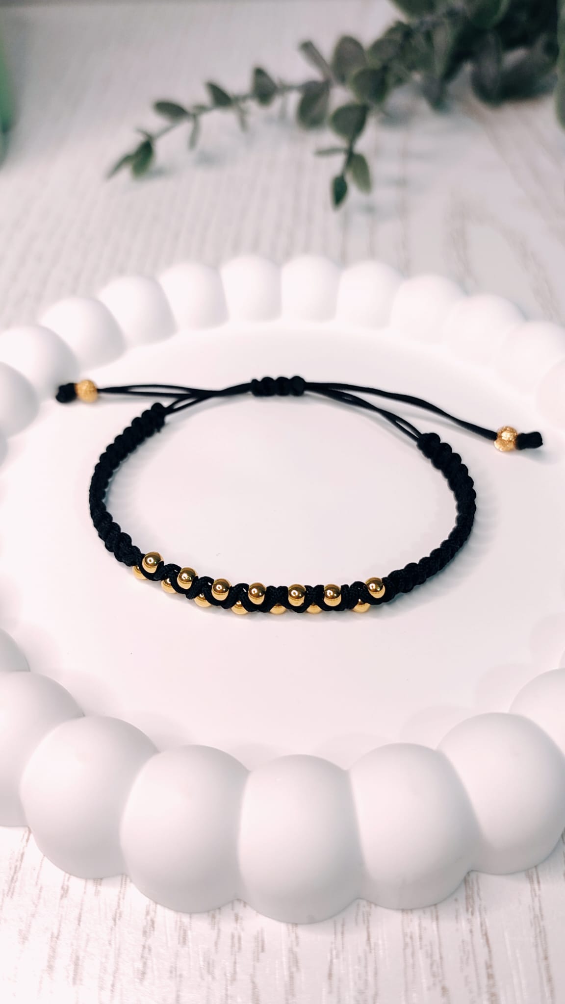 Pulsera hilo Azabache Trenza