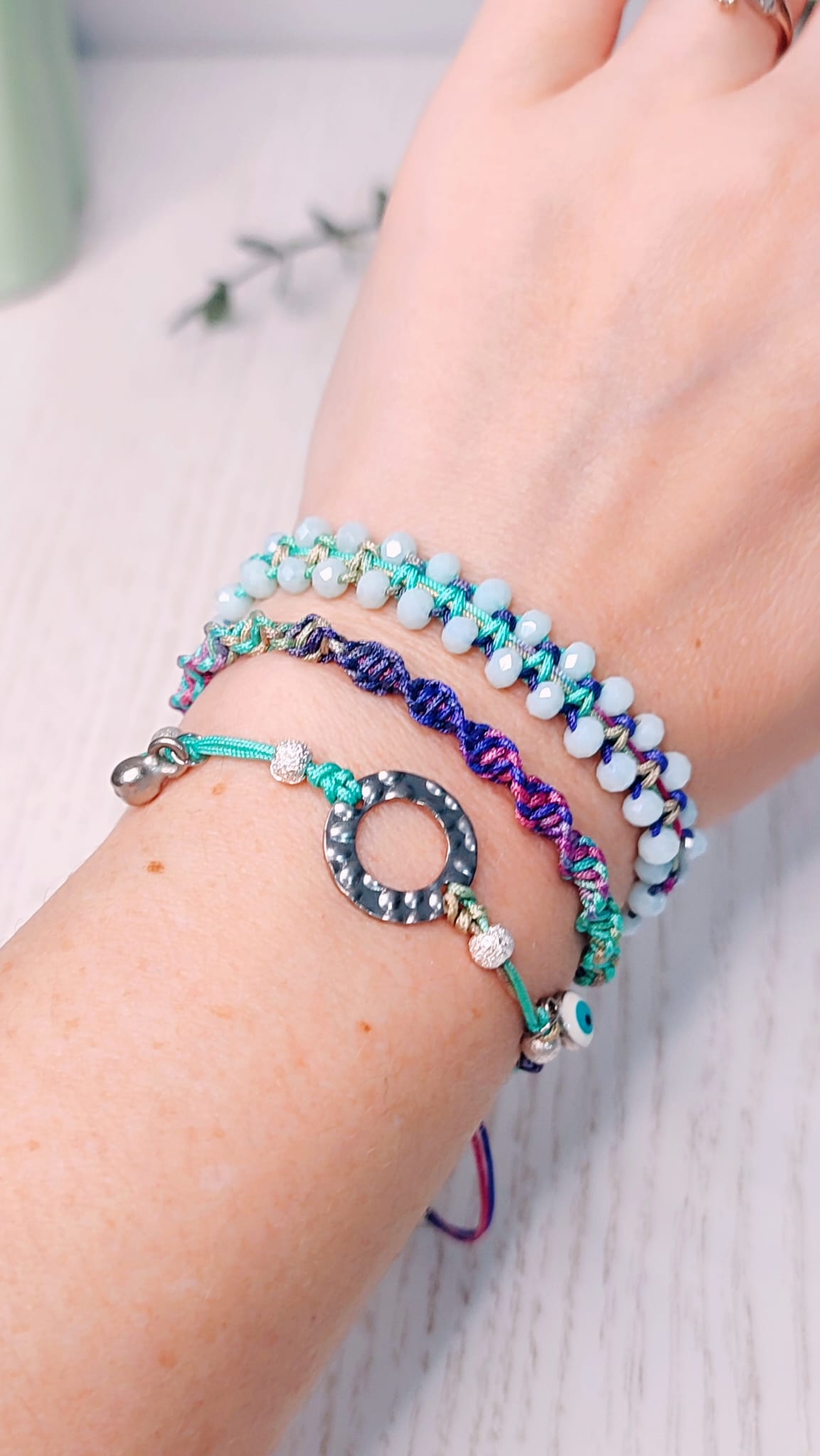 Pulsera hilo Iris Pack 3