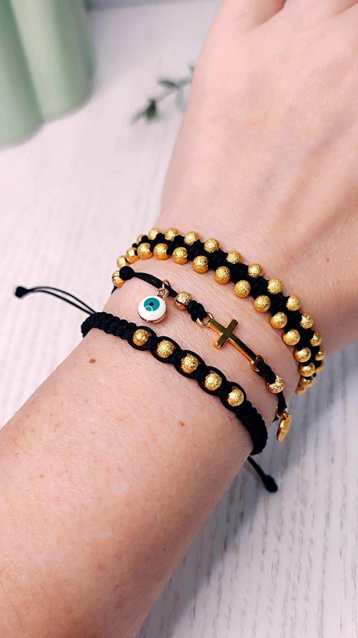 Pulsera hilo Azabache Pack 3