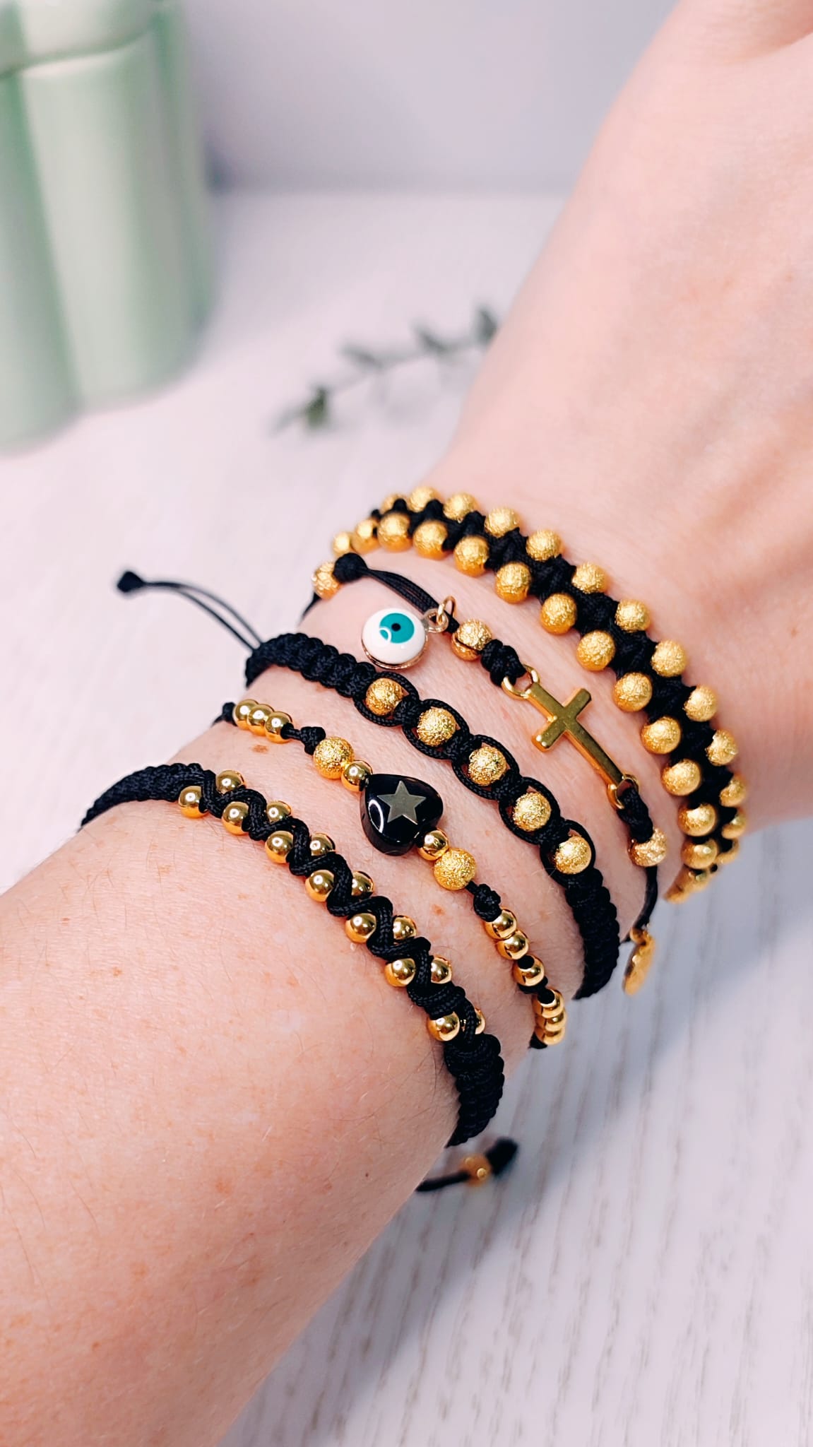 Pulsera hilo Azabache Pack 5