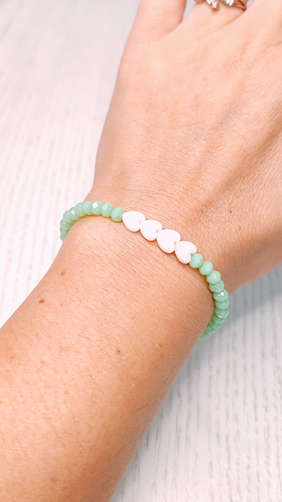 Pulsera Corazón Menta