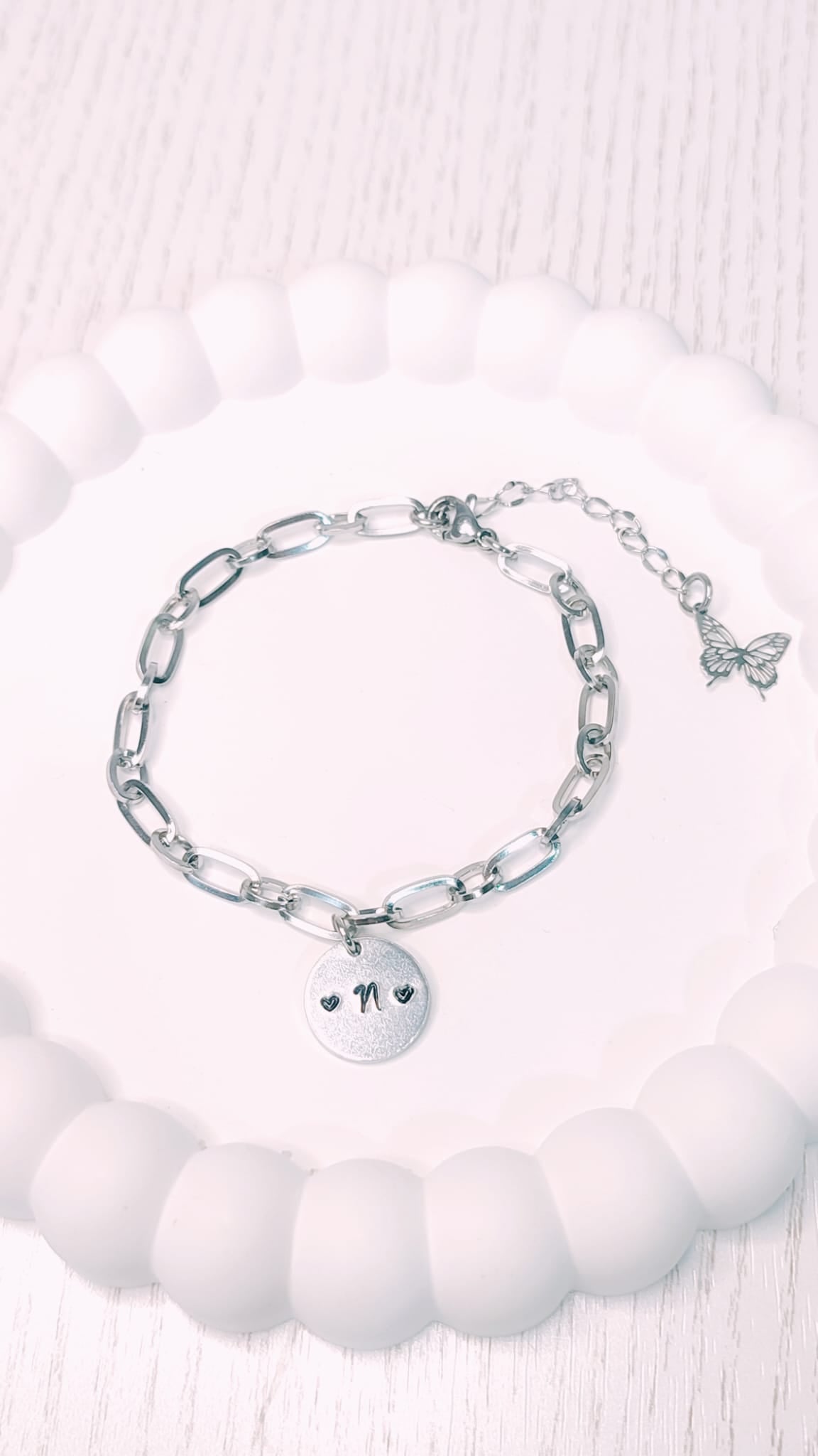 Pulsera Eslabones plateado