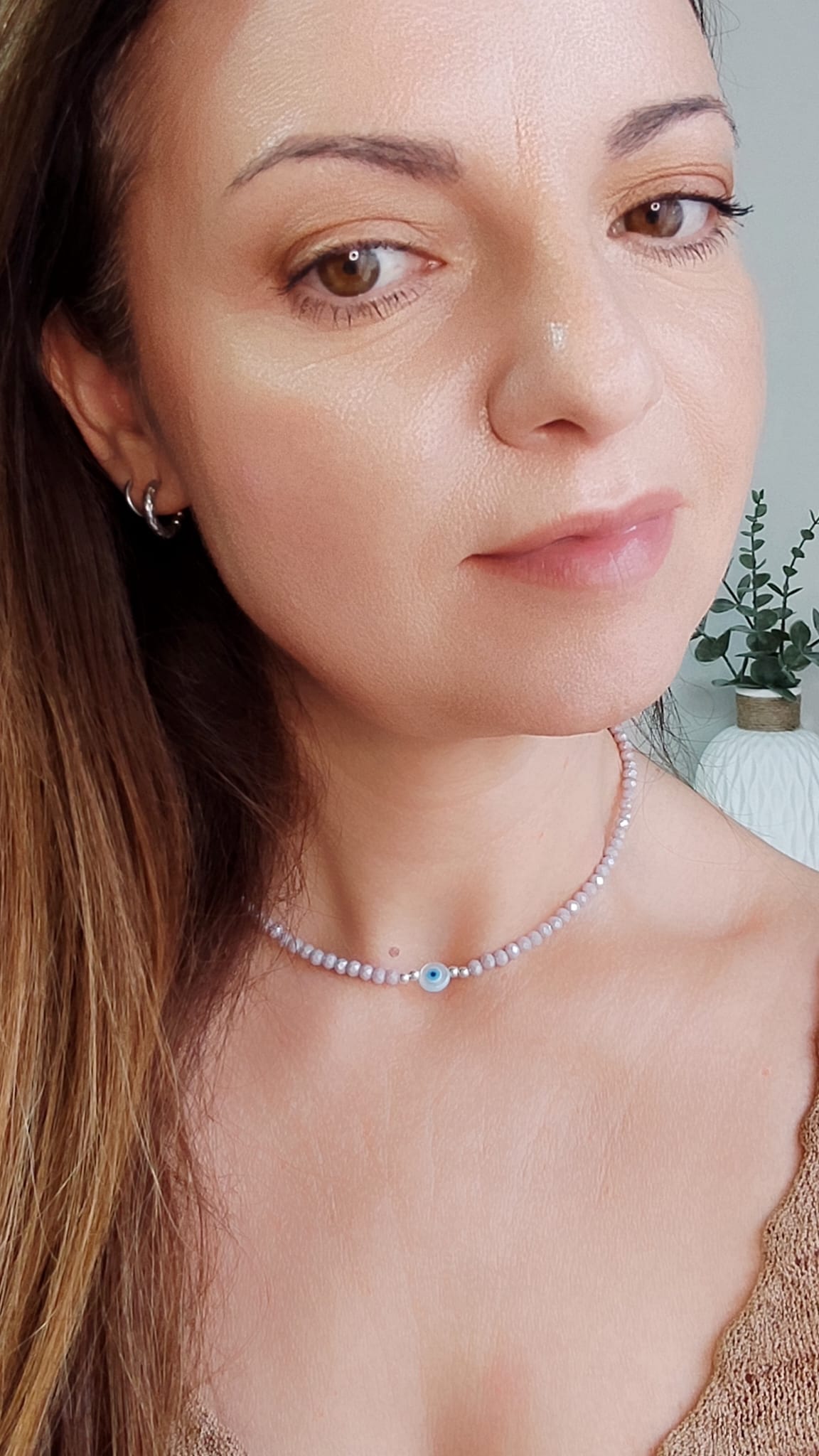 Collar Malva Ojo