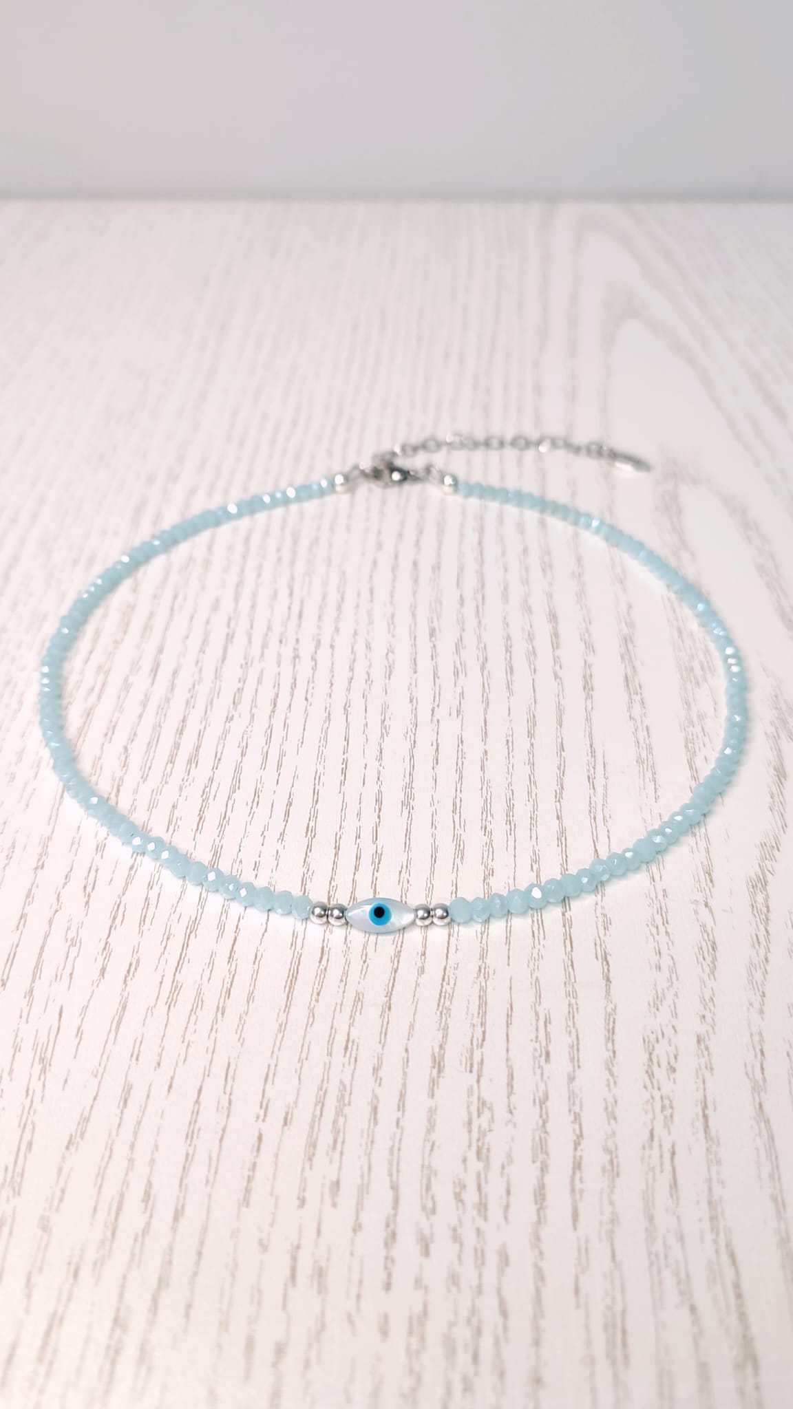 Collar Aguamarina Ojo