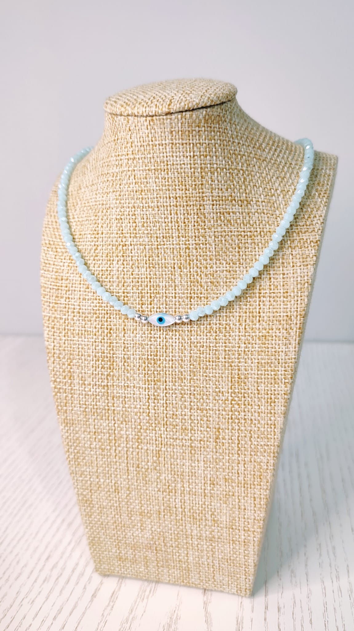 Collar Aguamarina Ojo