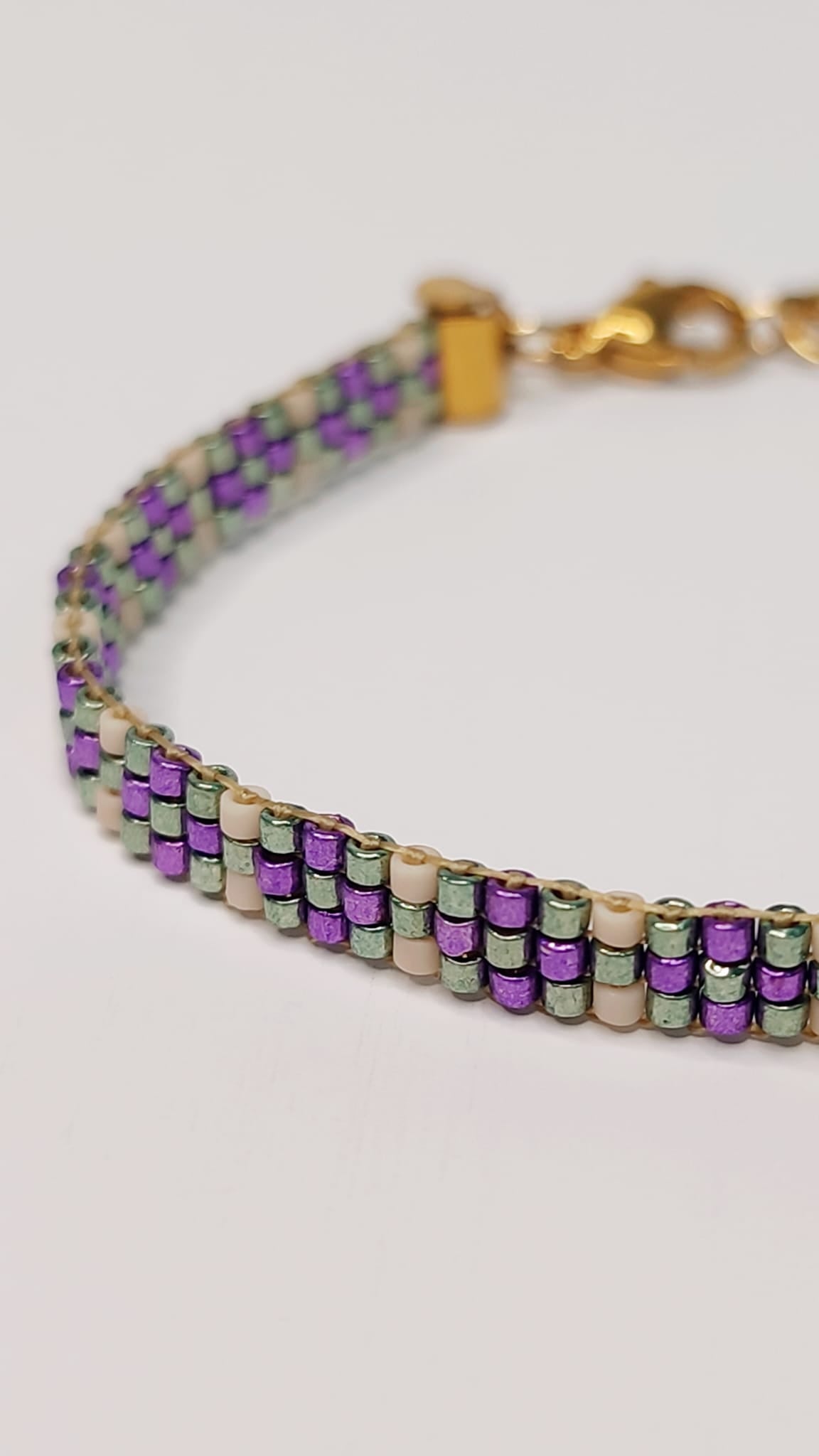 Pulsera Violeta y Verde Slim