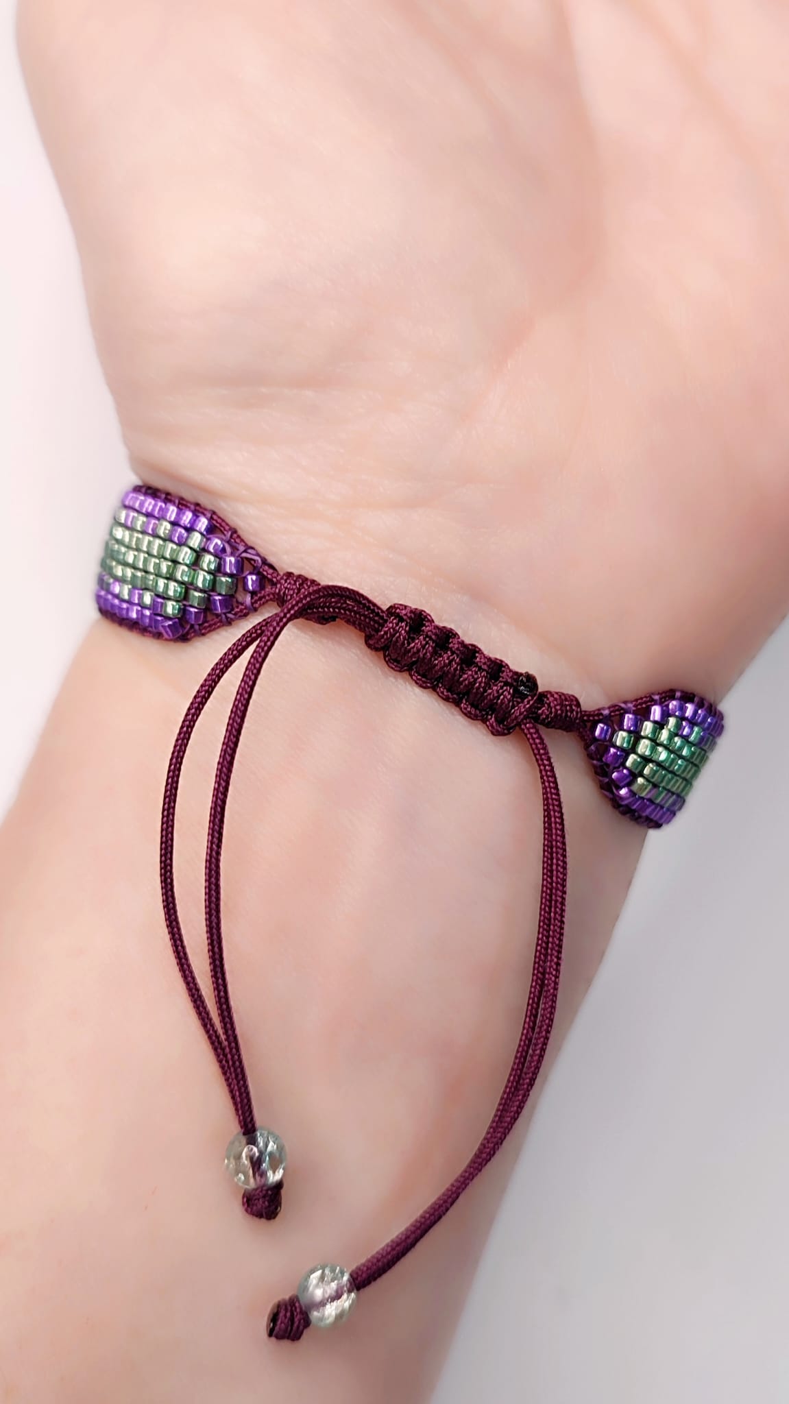 Pulsera Violeta y Verde