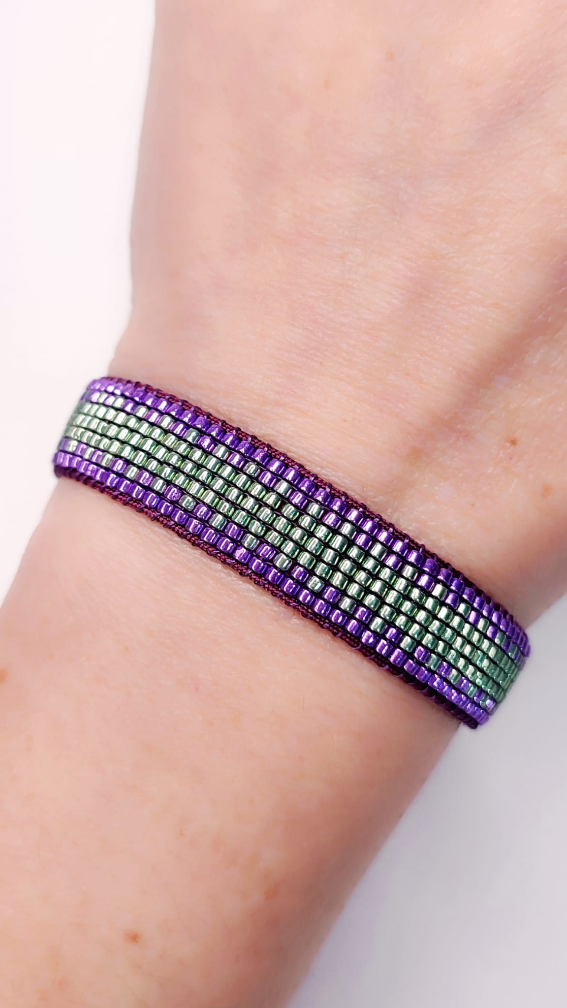 Pulsera Violeta y Verde