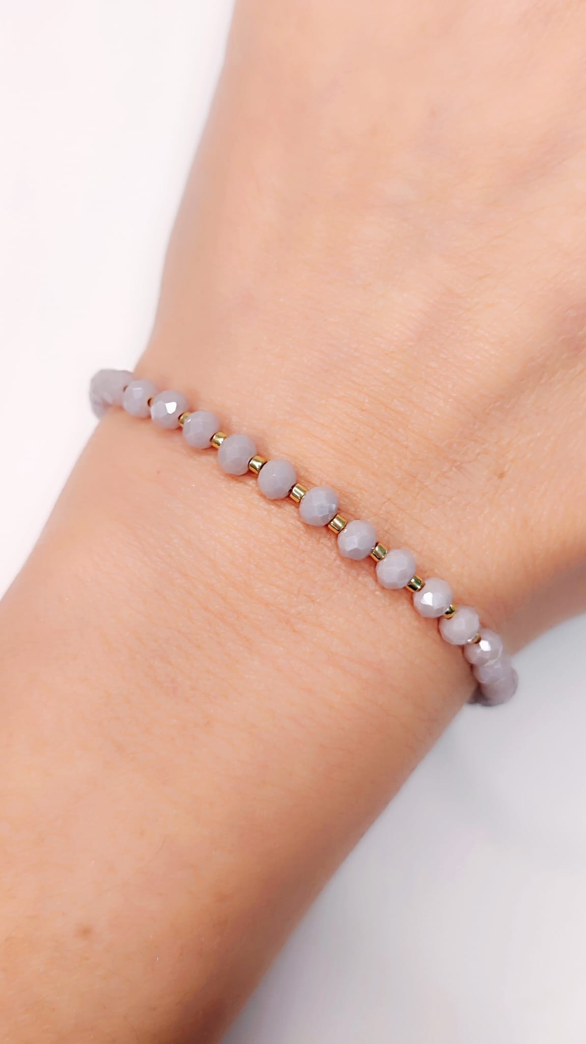 Pulsera Malva y Oro