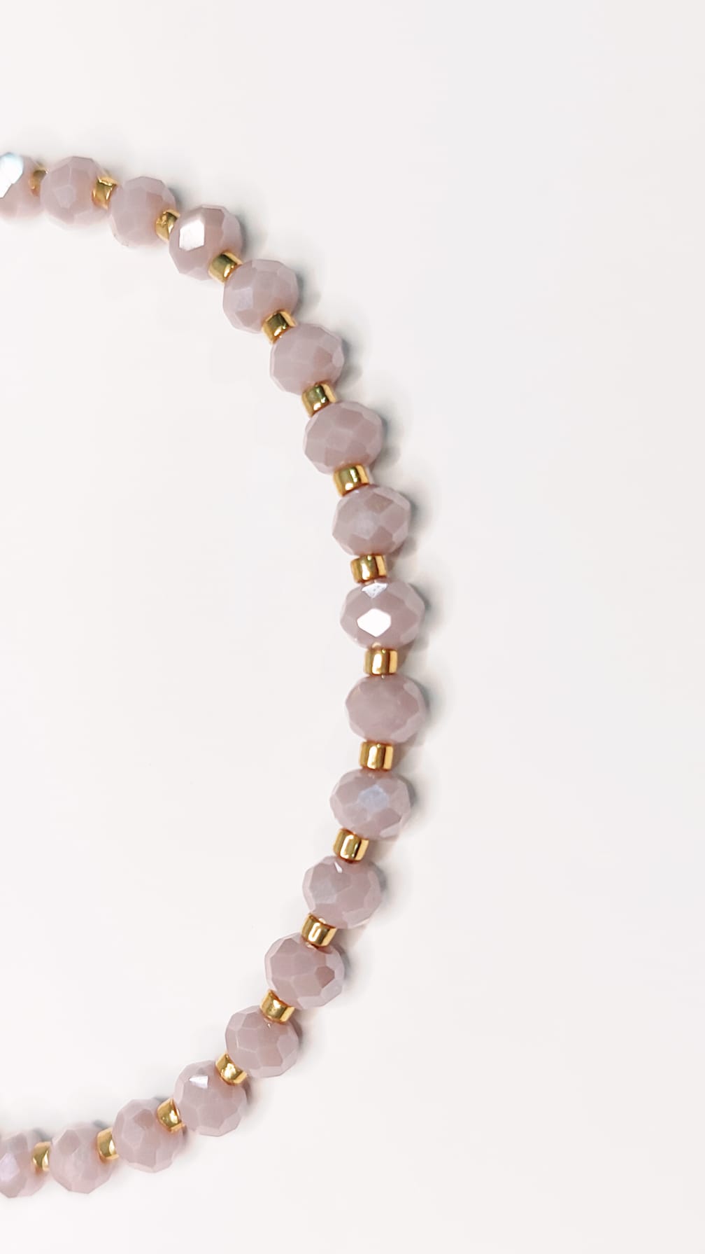 Pulsera Malva y Oro