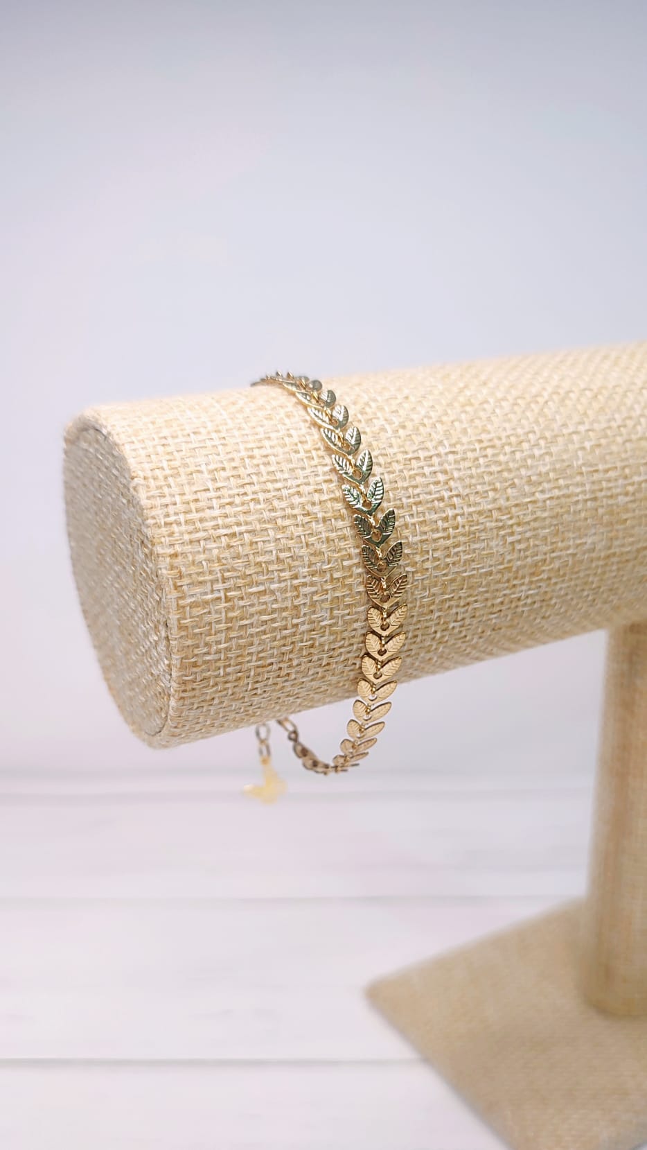 Pulsera espiga dorada