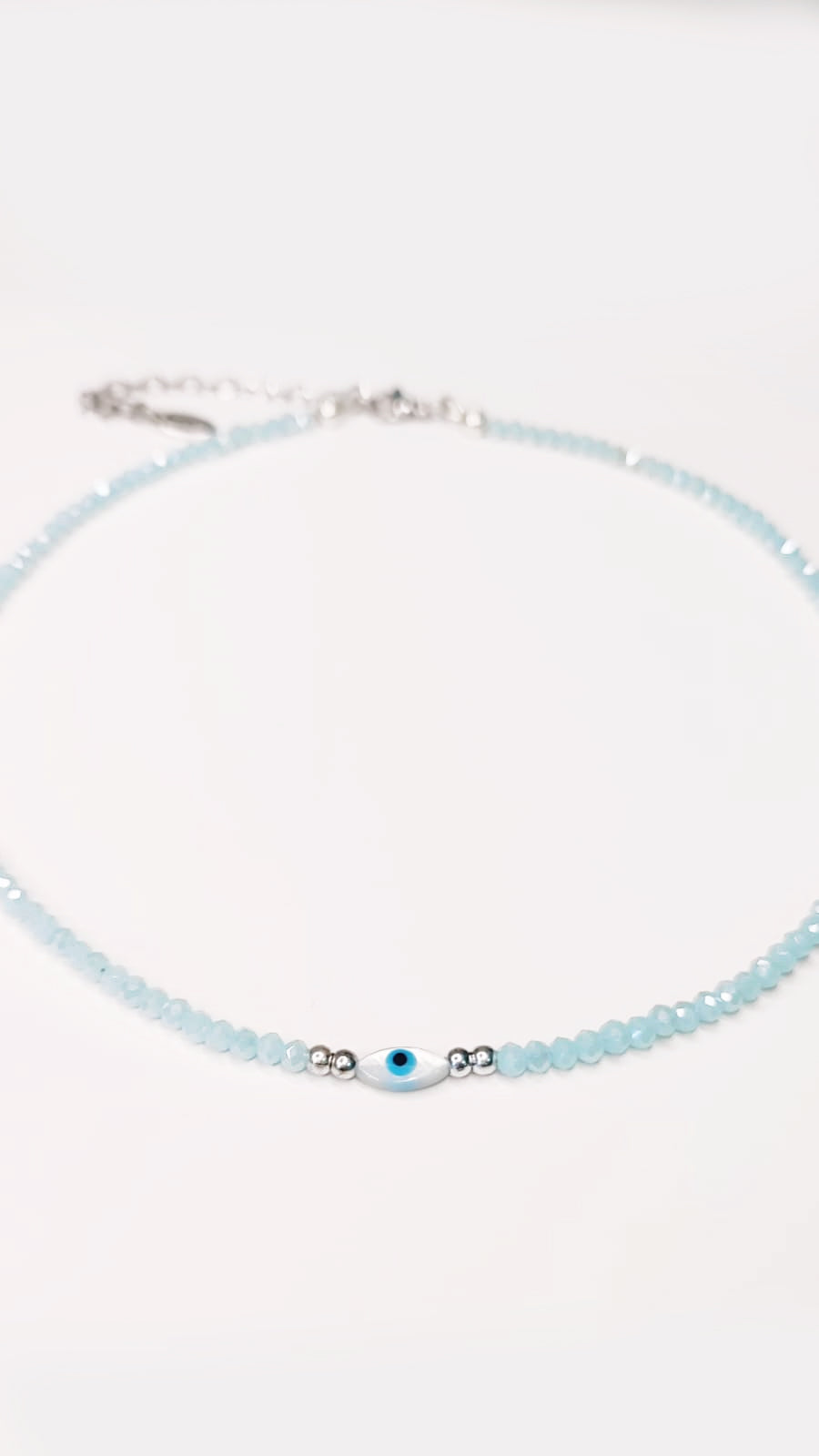 Collar Aguamarina Ojo