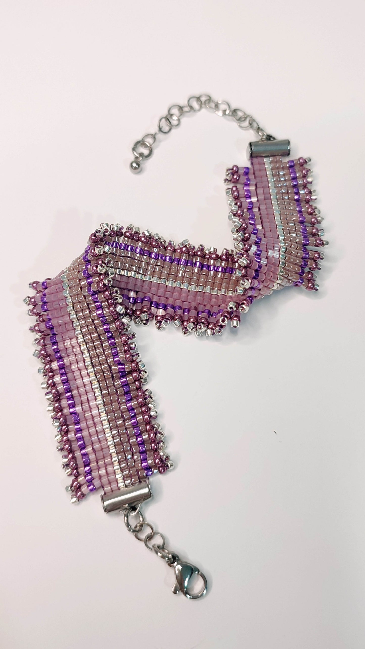 Pulsera Flecos Lila