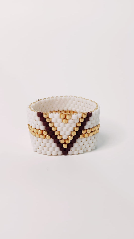 Anillo Miyuki Chocolate