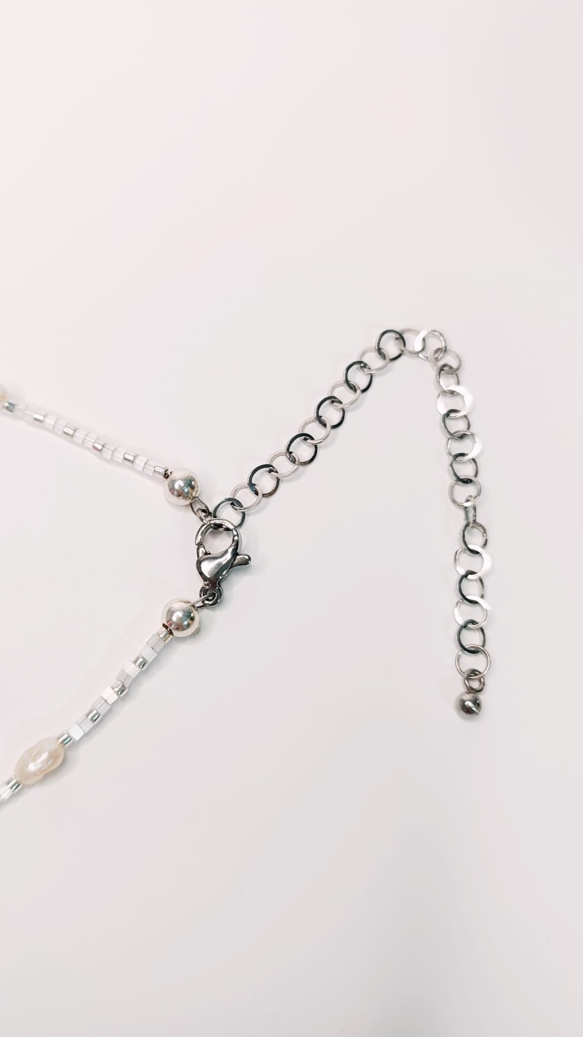 Collar de Perlas Luna Plata